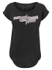 F4NT4STIC Long Cut T-Shirt DC Comics Wonder Woman Lines Logo in schwarz