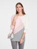 Heine Pullover in graumeliert-rose