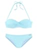 Venice Beach Bügel-Bandeau-Bikini in aqua