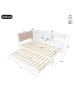 ABRIHOME 90x200cm Einzelbett Tagesbett ausziehbar mit LED