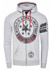 Rusty Neal Sweat Jacke mit Front-Prints in Grau