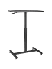 Beliani Verstellbarer Laptopständer ACADEMIA in Schwarz - (W) 65 x (H) 73 x (L) 48 cm