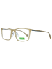 Benetton Unisex Optische Fassungen Trapezförmig Beige
