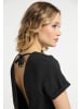 DreiMaster Damen Cupro Jumper in Schwarz