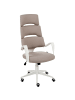 Beliani Bürostuhl GRANDIOSE in Beige/Weiß - (W) 66 x (H) 111 x (L) 52 cm