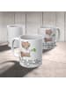 Mr. & Mrs. Panda Becher Beamtin Herz mit Spruch in Weiß