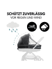 Hauck Universal Regenschutz für Kinderwagen Ba in schwarz,grau