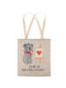 Mr. & Mrs. Panda Tote Bag Koala Künstler mit Spruch in Grau Pastell