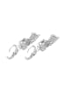 NAEMI Women Earrings in Silver White