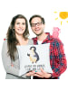 Mr. & Mrs. Panda Sofakissen 40x40 Pinguin Marienkäfer mit Spruch in Weiß