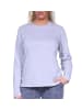 NORMANN langarm Schlafanzug Pyjama Oberteil Shirt Mix & Match - 76876 in blau-melange