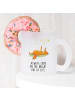 Mr. & Mrs. Panda Teetasse Glas Fuchs Sterne mit Spruch in Transparent
