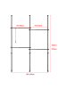 en.casa Teleskopgarderobe Kemi in Schwarz (L)230cm