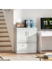 HOMCOM Aktenschrank-80L x 40B x 95H cm-Weiß