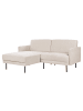 Beliani Ecksofa BREDA in Beige/Schwarz - (W) 192 x (H) 85 x (L) 155 cm