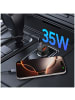 Tech Protect Tech Protect CC02 35 W Kfz-Ladegerät mit 2 USB-C und USB-A