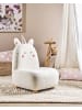 Beliani Kindersessel LULEA in Weiß/Braun - (W) 50 x (H) 75 x (L) 54 cm