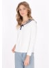 DreiMaster Maritim Women Cardigan in offwhite navy