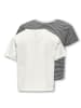 KIDS ONLY 2er Pack T-Shirts KOGMAIKEN in cloud dancer