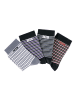 H.I.S Basicsocken in grau-schwarz, dunkelgrau-schwarz, rot-schwarz