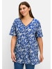 sheego T-Shirt in blaubeere-gemustert
