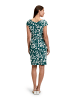 Vera Mont Cocktailkleid kurzarm in Cream/Dark Green