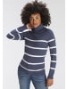 Kangaroos Rollkragenpullover in marine-wollweiß