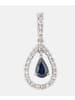 Diamant L'éternel Ohrhänger aus 750 Weißgold mit Diamant mit Saphir