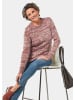 GOLDNER Multicolor-Pullover in mahagoni