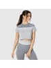 SMILODOX Crop Shirt Advanced Chanda in Grau