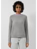 QS Strickpullover in 9400_grau meliert