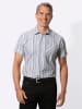 Sieh an! Kurzarm-Hemd in schwarz-gestreift