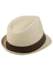 styleBREAKER Trilby Hut in Sand / Dunkelbraun