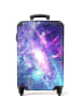 NoBoringSuitCases Suitcase, Handgepäck, Koffer, Reisekoffer Weltraum lila blau