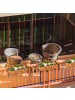 relaxdays 3x Blumenkasten in Braun/ Natur