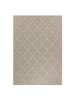 KADIMA DESIGN Teppich Outdoor Flachgewebe Skandi-Muster Polypropylen Balkon in Beige