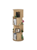 relaxdays Bücherregal in Natur - (H)137 x Ø 50 cm