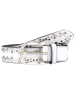 Vanzetti Nietengürtel Leder offwhite