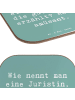 Mr. & Mrs. Panda Untersetzer für Gläser Spruch Juristin Humor mi... in Meeresbrise