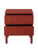 home24 Nachtkommode Holov in Rot