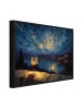 WALLARENA Bild mit Rahmen Landschaft in Beige