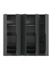 ebuy24 Kleiderschrank Kopenhagen Anthrazit 200 x 52 cm