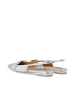 Bianco Slingbacks in SilverMirror