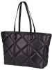 Love Moschino Shopper Embossed Q in Black