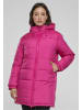 Urban Classics Urban Classics Damen Ladies Hooded Mixed Puffer Coat in hibiskuspink