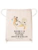 Mr. & Mrs. Panda Jutebeutel Hund Australien Shepherd mit Spruch in Creme