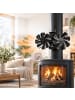 relaxdays Kaminventilator in Schwarz - (B)26 x (H)14,5 x (T)13 cm