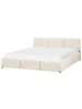 Beliani Bettgestell BOUSSE in Beige - (W) 190 x (H) 80 x (L) 220 cm