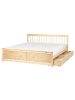 Beliani 5-tlg Doppelbett OLENDON in Braun