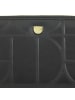 DuDu Up Geldbörse RFID Schutz Leder 20 cm in black-nude